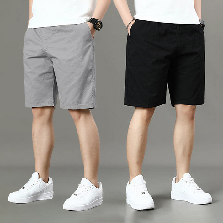 남자 반바지 면100 스판 밴딩 기본 반바지 2P세트 tanlz