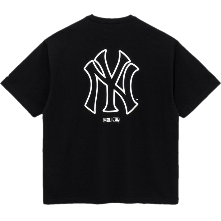 뉴에라 MLB 남녀공용 뉴욕 양키스 오버핏 반팔 티셔츠