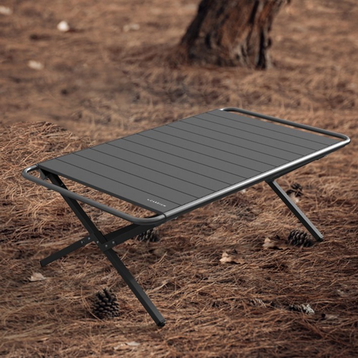 카디움 캠핑 롤 테이블 두랄루민 경량 접이식 좌식