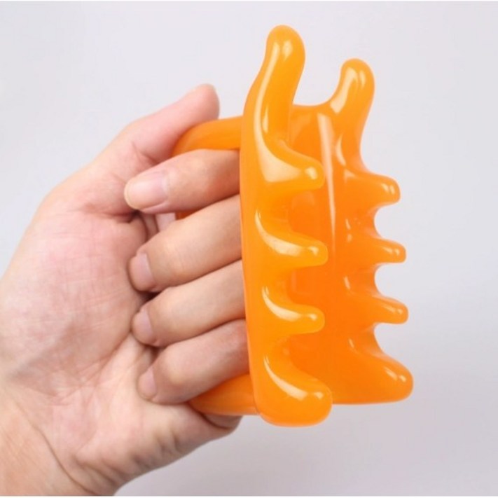 밀랍수지 얼굴 목 어깨 지압 괄사 마사지기 도구