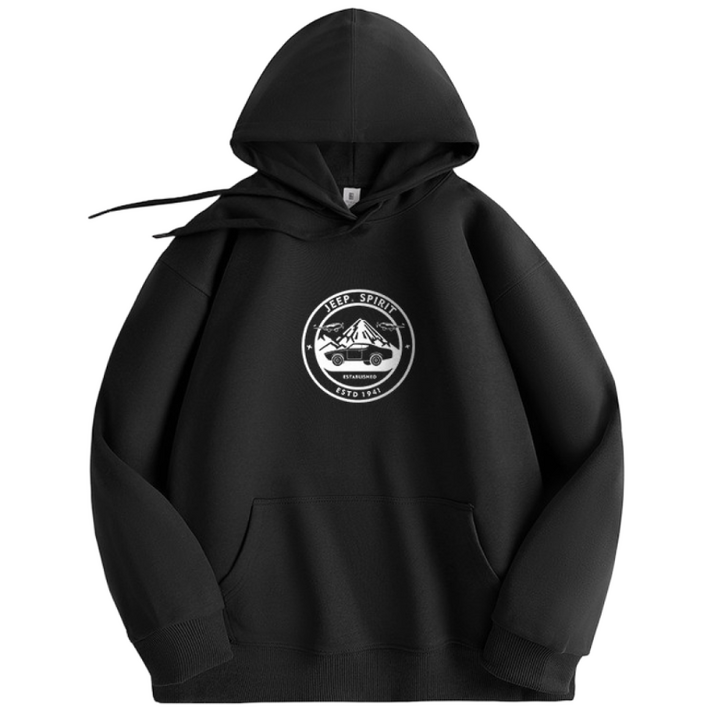 JEEP spirit 국내발송후드티셔츠 NEW 남자 여자 남성 여성 티셔츠 가을 겨울 봄 JPHJ26AHM017