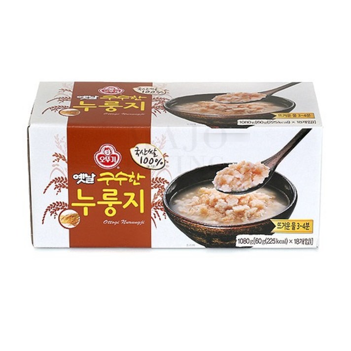 세준F&B 옛날 구수한 누룽지 1 080g (60gx18봉지), 60g, 18개