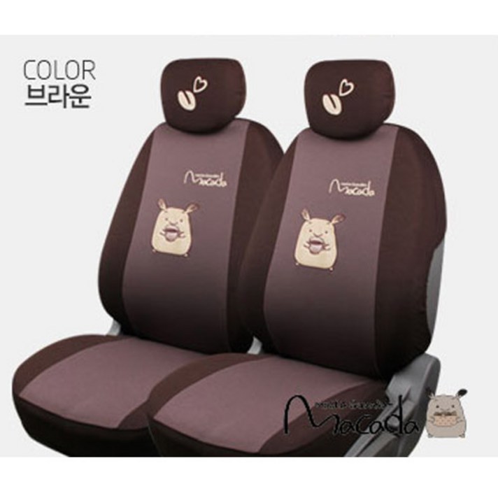 마카다 차량용 패션시트 XLARGE, 브라운, 2개 마카다 차량용 패션시트 XLARGE, 브라운, 2개