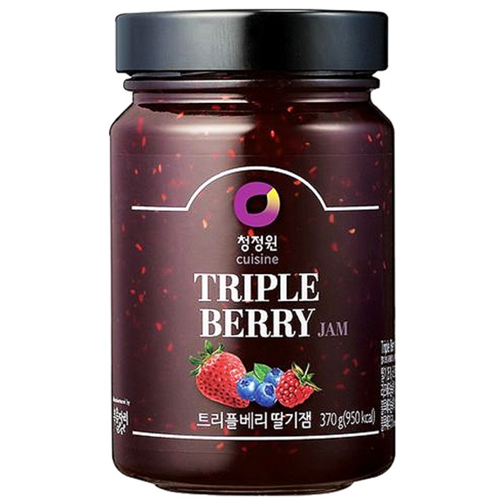 청정원 트리플베리 딸기잼, 370g, 1개