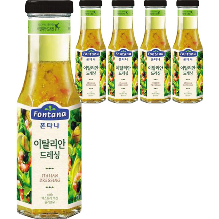 폰타나 이탈리안 드레싱, 270g, 5개