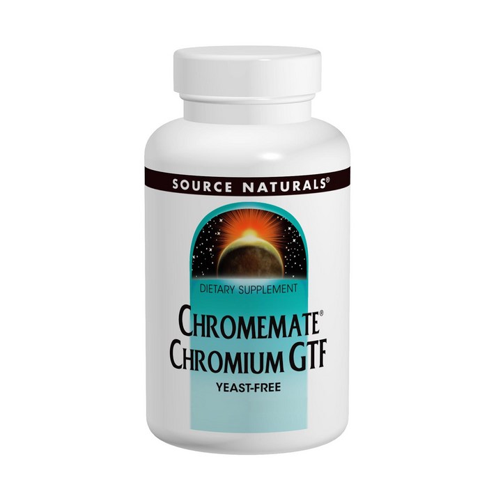 Source Naturals 크롬메이트 크롬 GTF 200 mcg 타블렛, 120개입, 1개