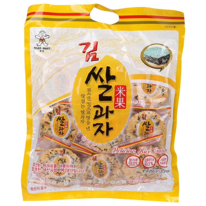 왕왕 김쌀과자, 255g, 1개