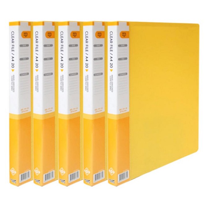 
                                                        희망 클리어 파일 20매, 노랑, 5개입
                                                    