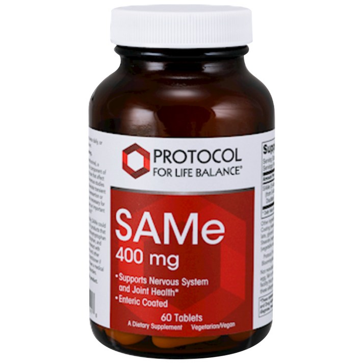 프로토콜포라이프밸런스 SAMe 400mg 타블렛 글루텐 프리 비건, 60개입, 1개