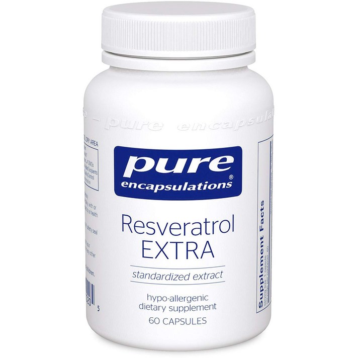 퓨어인캡슐레이션 레스베라트롤 엑스트라 캡슐 글루텐 프리, 60개입, 1개