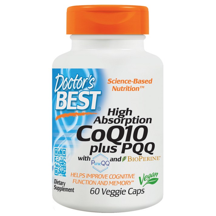 닥터스베스트 하이 앱솔션 CoQ10 플러스 PQQ 베지 캡, 60개입, 1개
