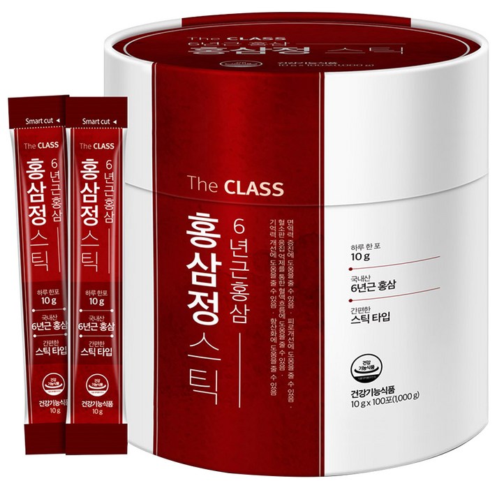 더클래스 6년근 홍삼정 스틱, 10g, 100포