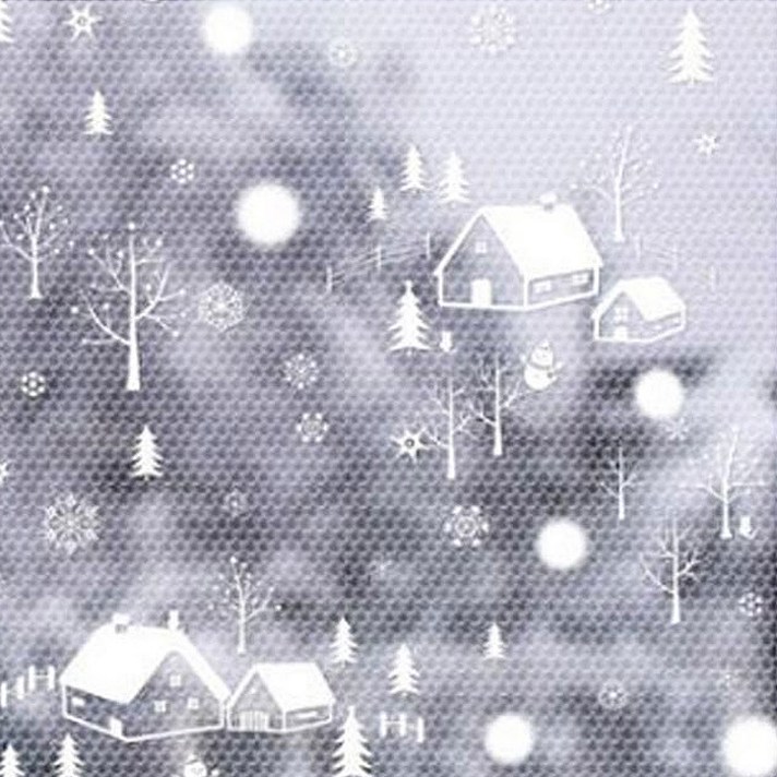 스코홈 북유럽 감성 뽁뽁이 5.5T, 눈내리는마을