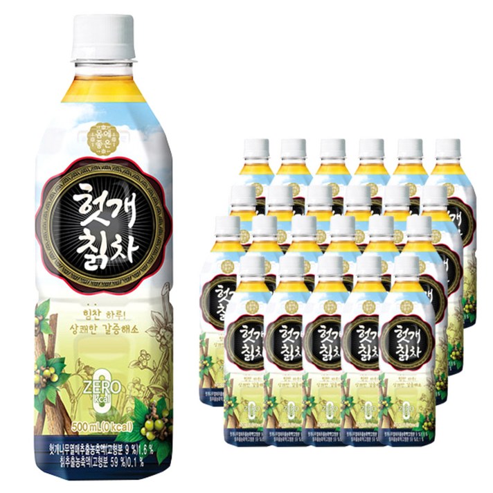 몸에좋은 헛개 칡차, 500ml, 24개