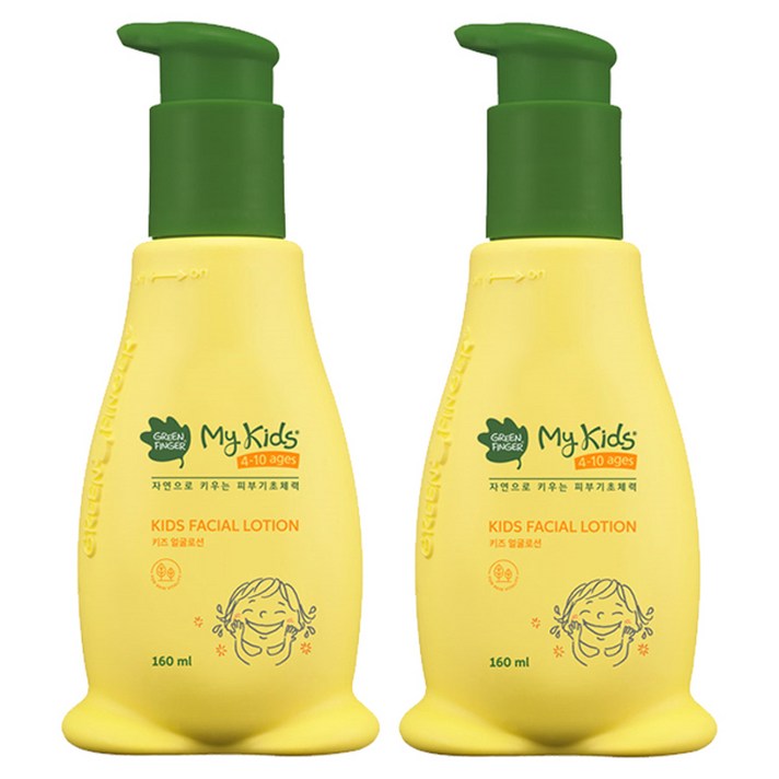 그린핑거 마이키즈 얼굴로션, 160ml, 2개