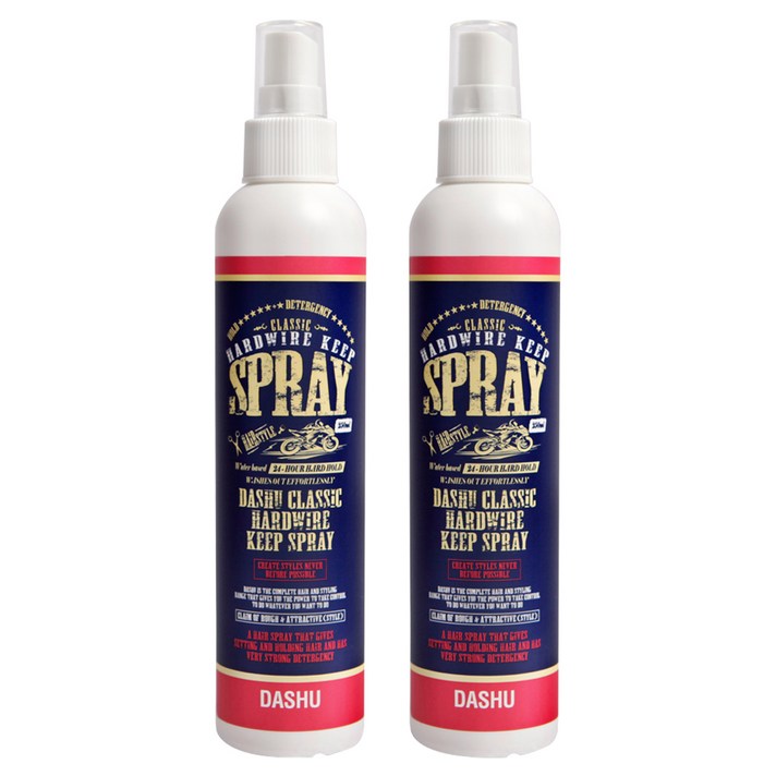다슈 클래식 하드와이어 킵 스프레이, 250ml, 2개