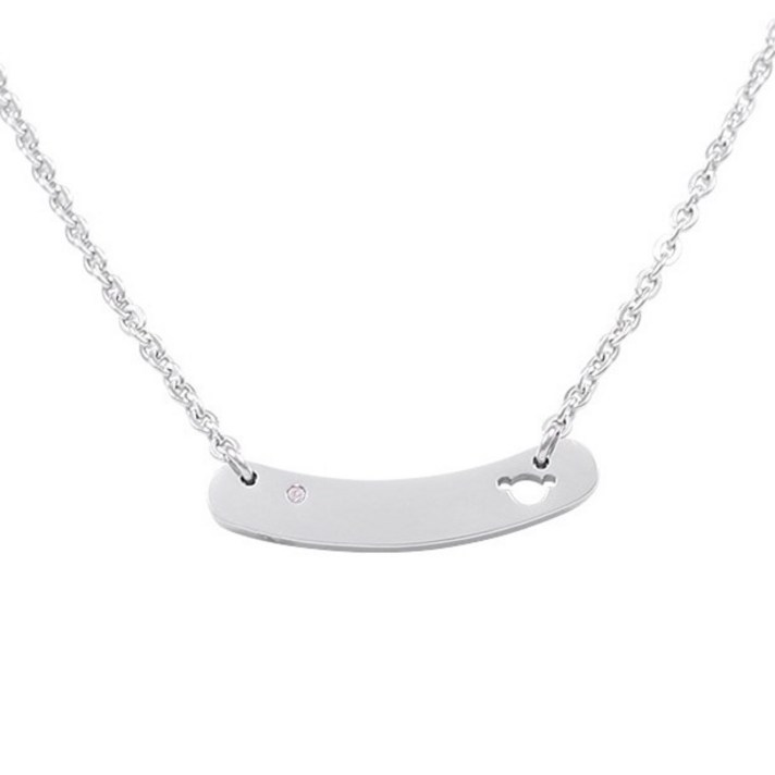 니피키즈 [KC인증][깊은 각인]곰돌이 써지컬스틸 미아방지목걸이