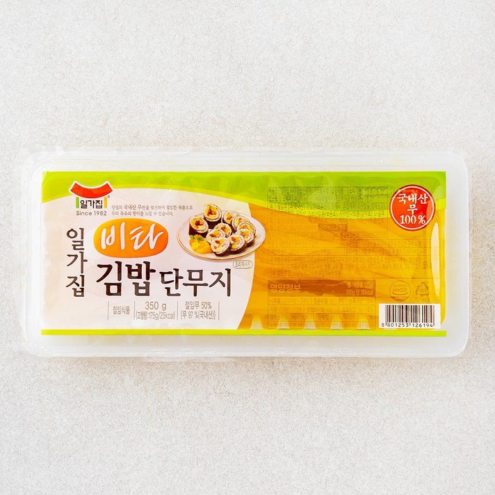 
                                                        일가집 비타 김밥단무지, 350g, 1개
                                                    