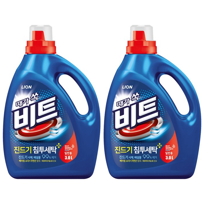  비트 진드기 액체세제 일반용 본품, 3L, 2개 