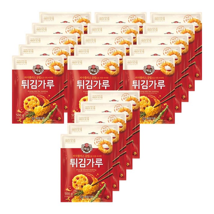 백설 튀김가루, 500g, 20개