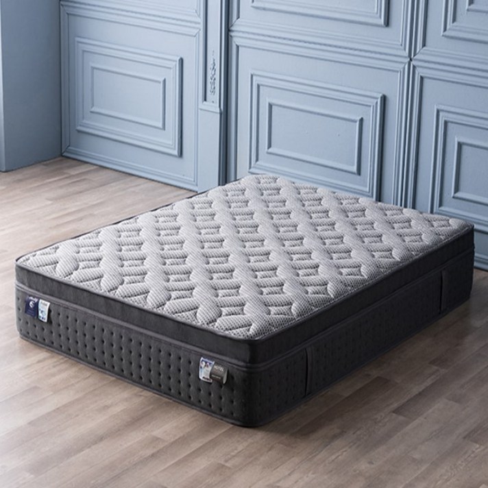  삼익가구 로얄 스위트 필로우탑 토퍼분리형 매트리스 방문설치, 그레이, 34cm 