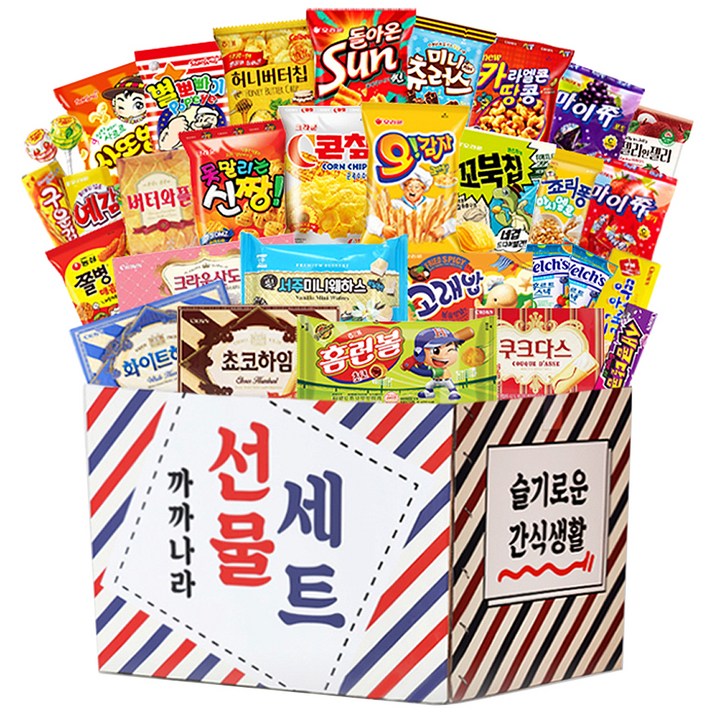 까까나라 럭키 박스 선물세트, 1세트, 과자 30p