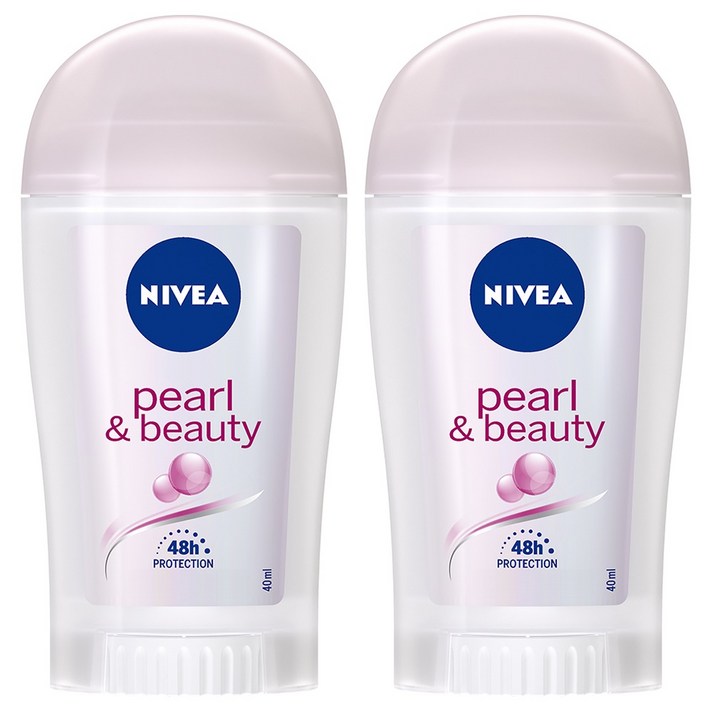 니베아 데오드란트 스틱 펄앤뷰티, 40ml, 2개