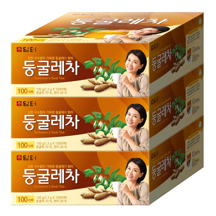 담터 둥굴레차, 120g, 3개