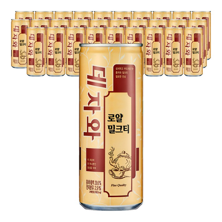  데자와 로얄 밀크티 홍차음료 240ml, 30개 