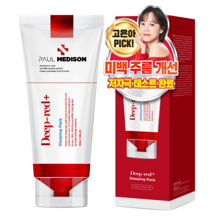 폴메디슨 딥레드 슬리핑팩, 211ml, 1개