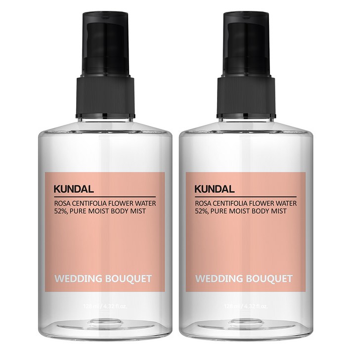 쿤달 퓨어 바디미스트 웨딩부케향, 128ml, 2개