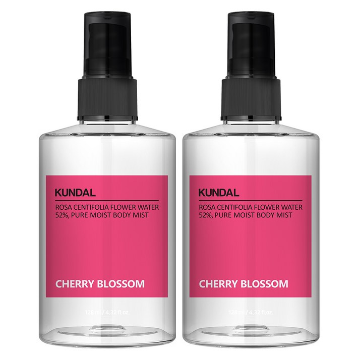 쿤달 퓨어 바디미스트 체리블라썸향, 128ml, 2개