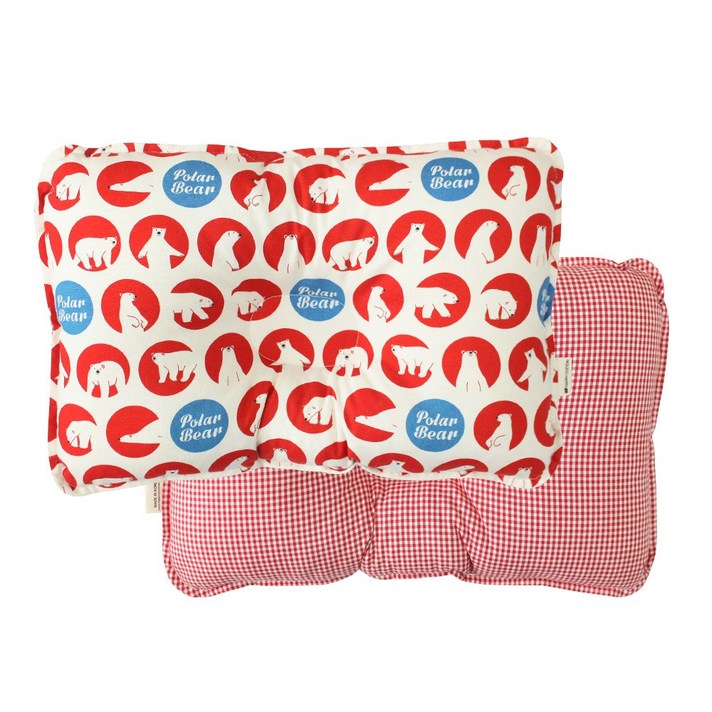 
                                                        해피코튼 투톤 짱구베개, 폴라베어 레드, 1개
                                                    