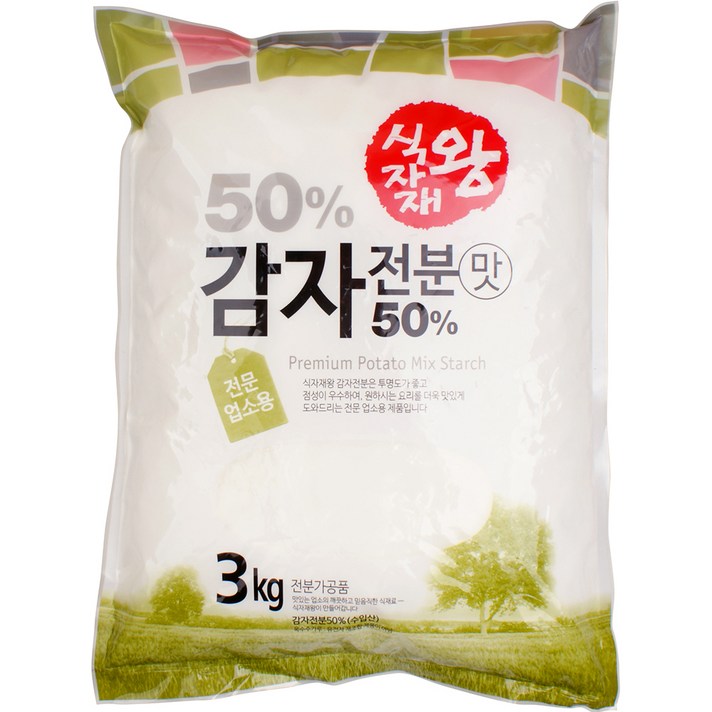 식자재왕 감자전분 50%, 3kg, 1개