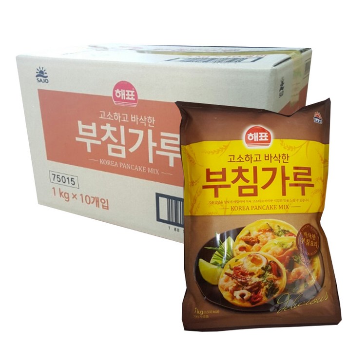 해표 부침가루, 1kg, 10개입