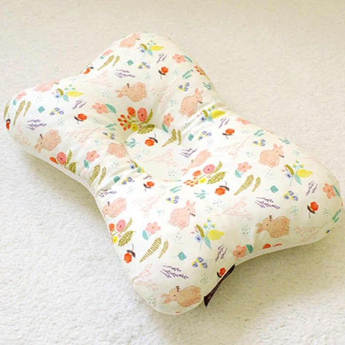  달콤베이비 면 에어매쉬 유아용 짱구베개, 리틀래빗, 1개 