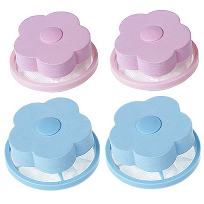 
                                                        리버그린 플라워 세탁거름망 핑크 2p + 블루 2p, 4개, 1세트
                                                    