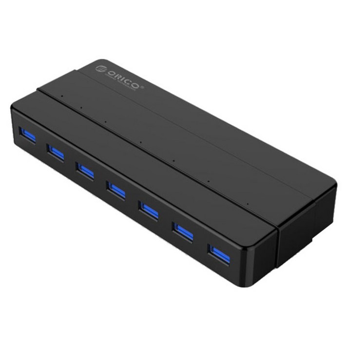 오리코 7포트 USB 3.0 허브 H7928-U3, 블랙