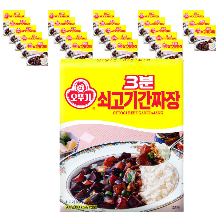 오뚜기 3분 쇠고기간짜장, 200g, 24개