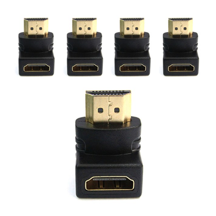 마하링크 HDMI to FM 하향 90도 꺽임 젠더 5p, ML-HG01