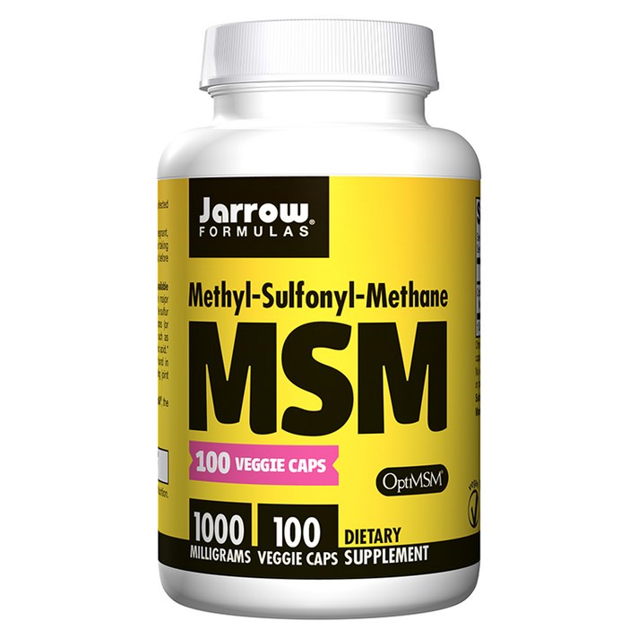 [쿠팡 직수입] Jarrow Formulas MSM 1000mg 베지캡슐, 100개입, 1개