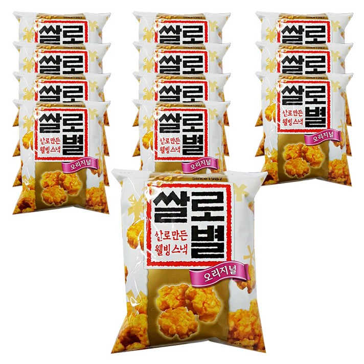 롯데제과 쌀로만든 쌀로별 오리지널, 156g, 12봉