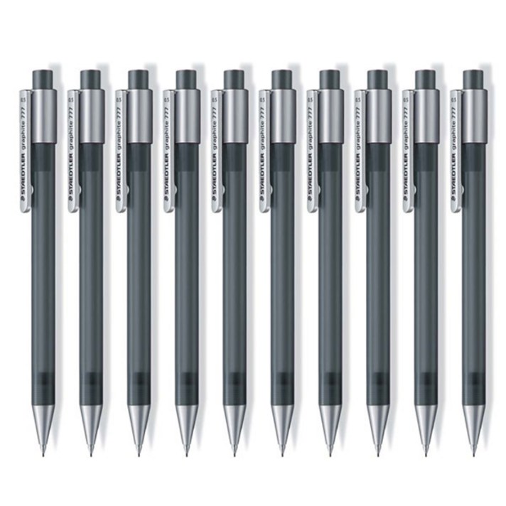 스테들러 그라파이트 샤프펜슬777 회색, 0.5mm, 10개입
