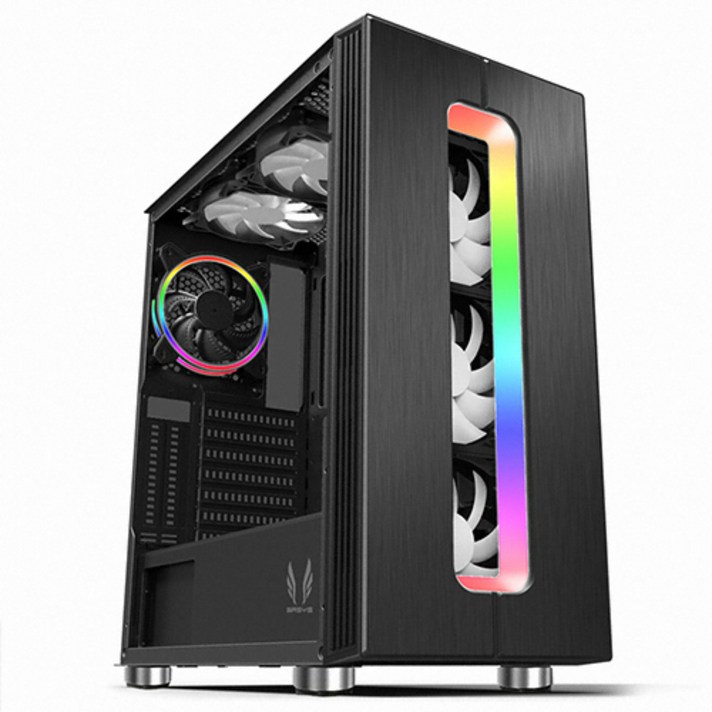 쓰리알시스템 S700CP RGB Espresso CT PC케이스 미들타워