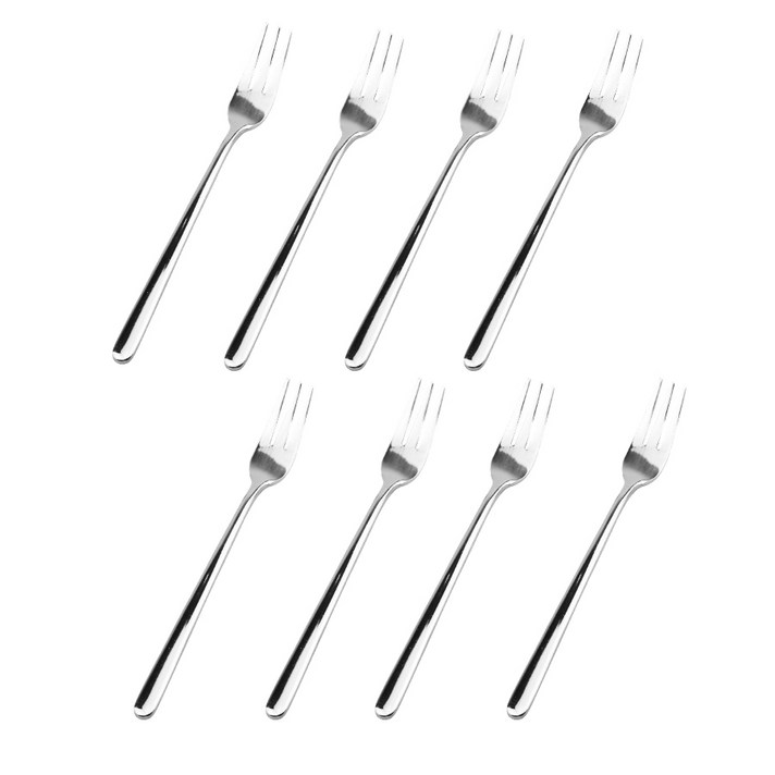 
                                                        블룸엣홈 심플 광택 티포크, 8개
                                                    