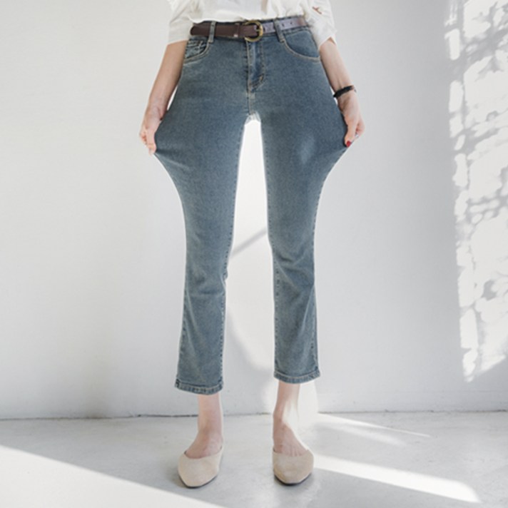 엔비룩 여성용 제일편한일자데님