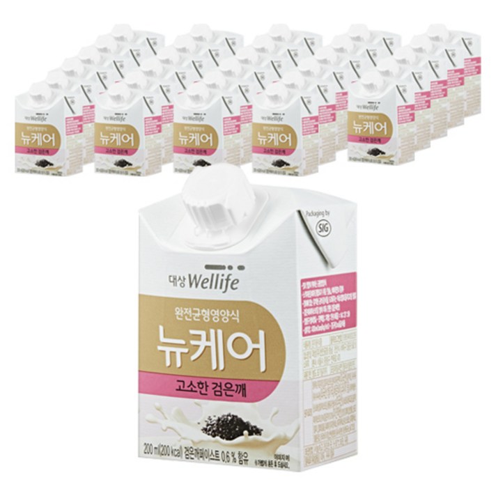 대상웰라이프 뉴케어 고소한검은깨 완전균형영양식, 200ml, 30개