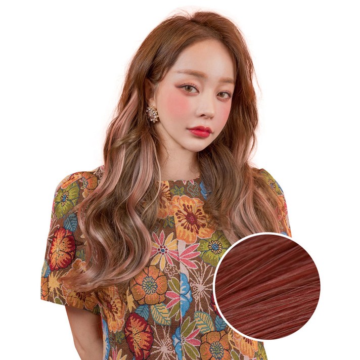 
                                                        가발매니아 글램루즈 퍼스널컬러 붙임머리, 로즈코랄, 3개
                                                    