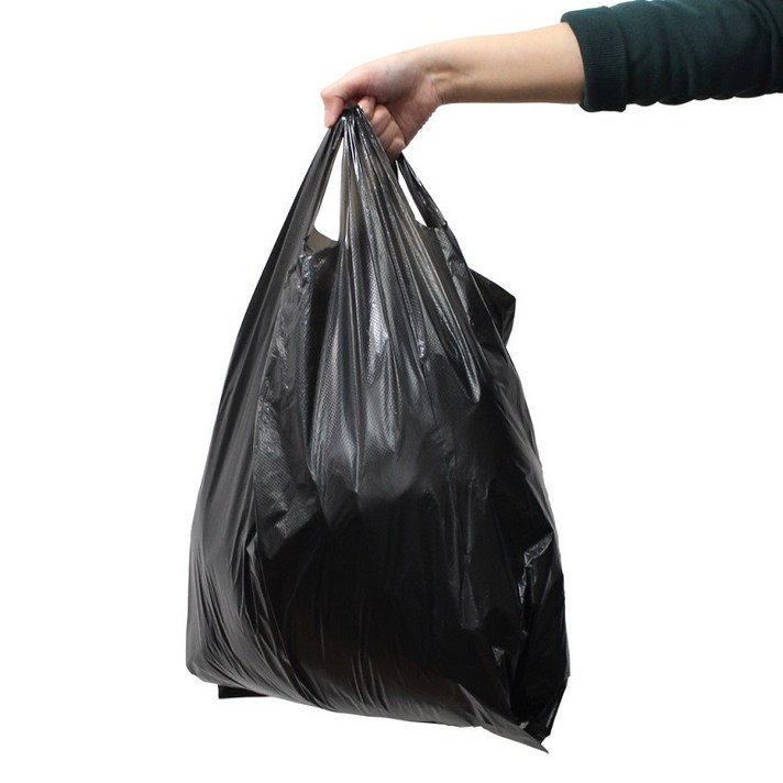 
                                                        리벤스 손잡이 비닐봉투 5호 검정, 200개
                                                    