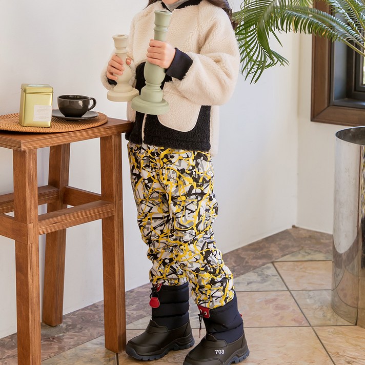 유라비 아동용 드리프 눈썰매 패딩 팬츠